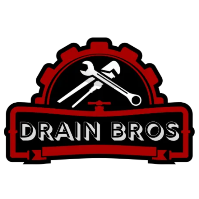 Drain Bros llc logo shows they offer reliable help with sewer or septic services, highlighting trust and quick solutions.