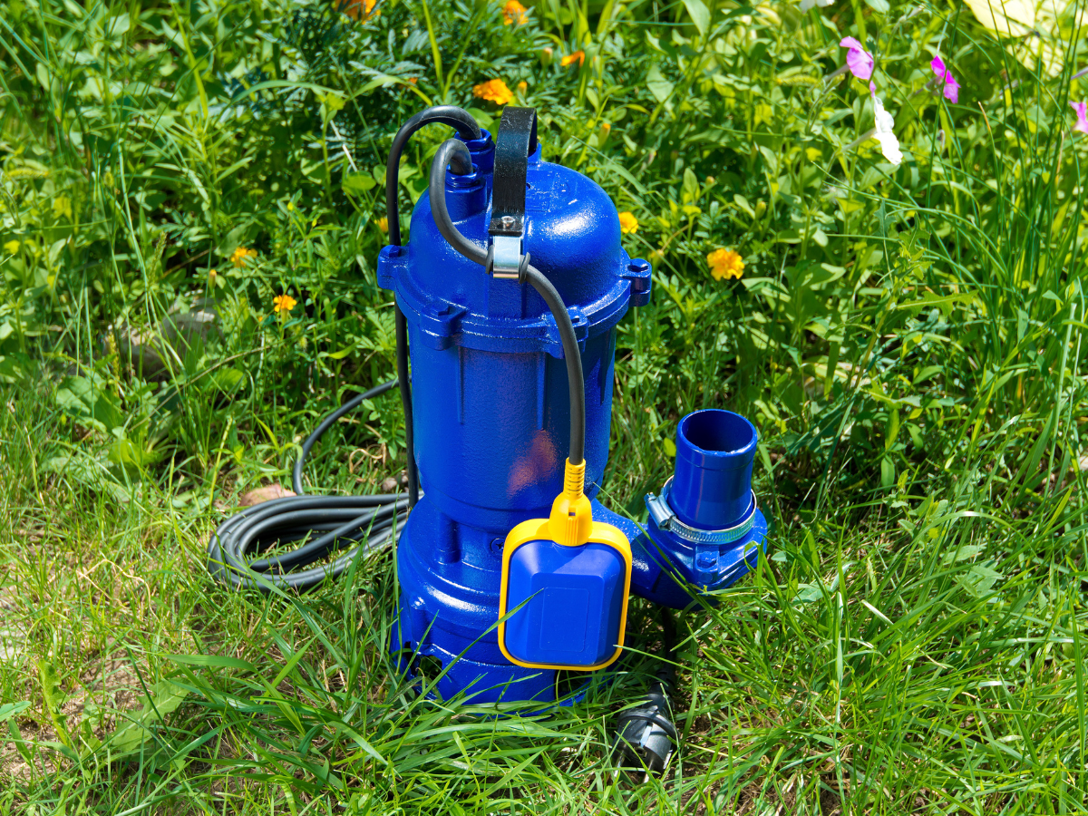 Drain Bros llc’s water pump helps keep gardens dry and prevents floods, making yard drainage easier for homeowners.