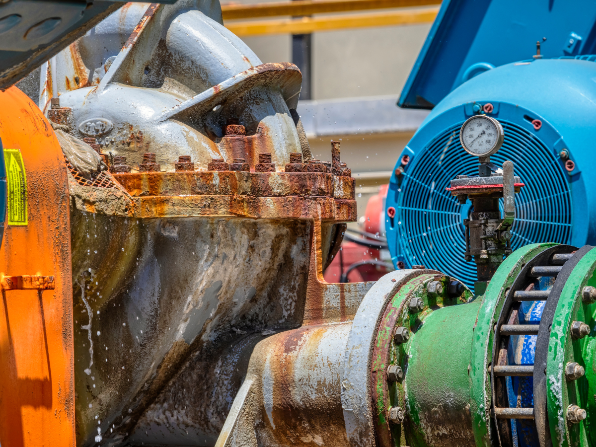 Drain Bros llc shows damage from worn pipes and leaking water, explaining signs of serious sewer line problems.